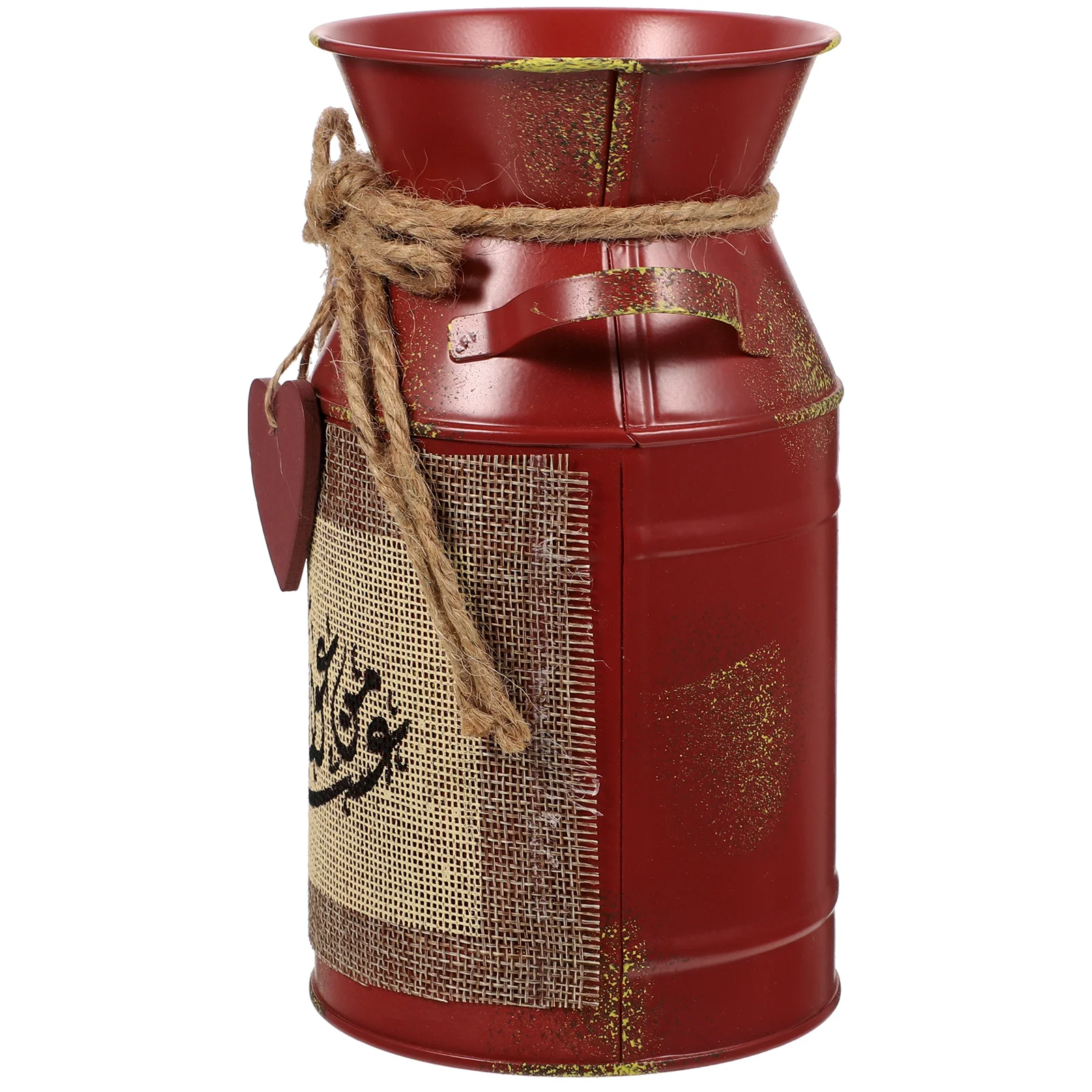 

Retro Iron Flower Bucket Vintage Metal Flower Pot For Dried Flowers Home Office Decor Garden Planter Floral Arrangement