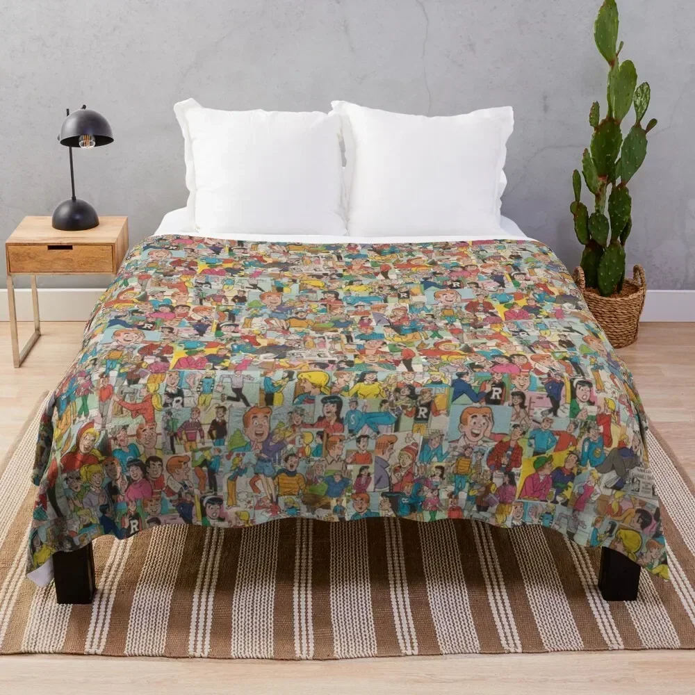 

Archie Comics Collage #2 Throw Blanket Beautifuls Soft Camping Bed Blankets