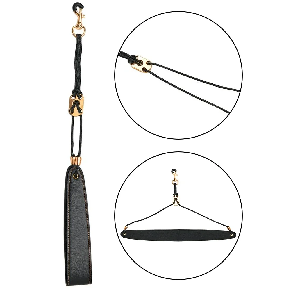 Sangle de cou en cuir pour Saxophone, 45-58cm, pour Soprano, Tenor, Alto, baryton, Multi coloré, réglable