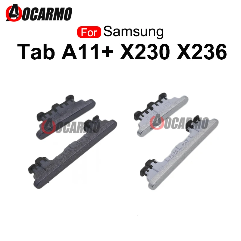 1Set Grey Silver Side key Button Keys For Samsung Galaxy Tab A11 Plus A11+ SM-X230 X236 Replacement Part