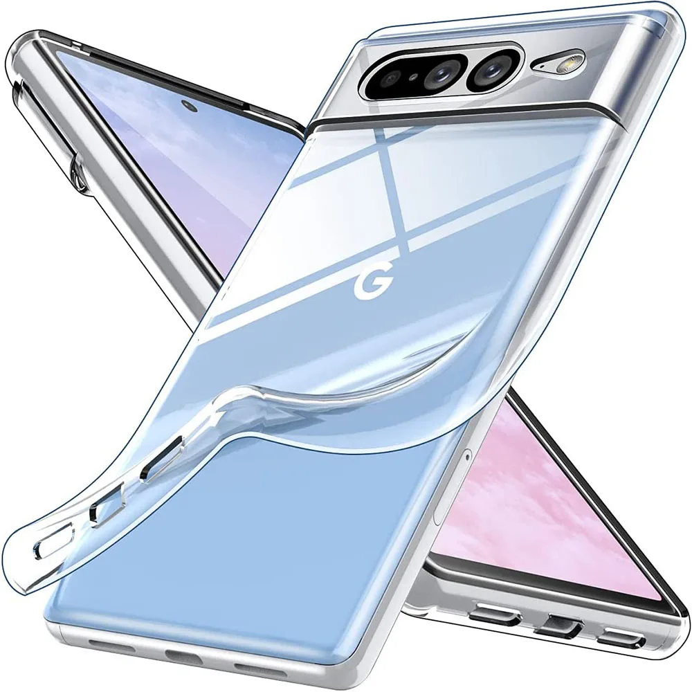 Case For Google Pixel 7 6 8 Pro 6A 7Pro 5G Soft TPU Clear Back Cover On For Google Pixel 6 6A 7A Pixel8 Pixel6 Pro Phone Cases