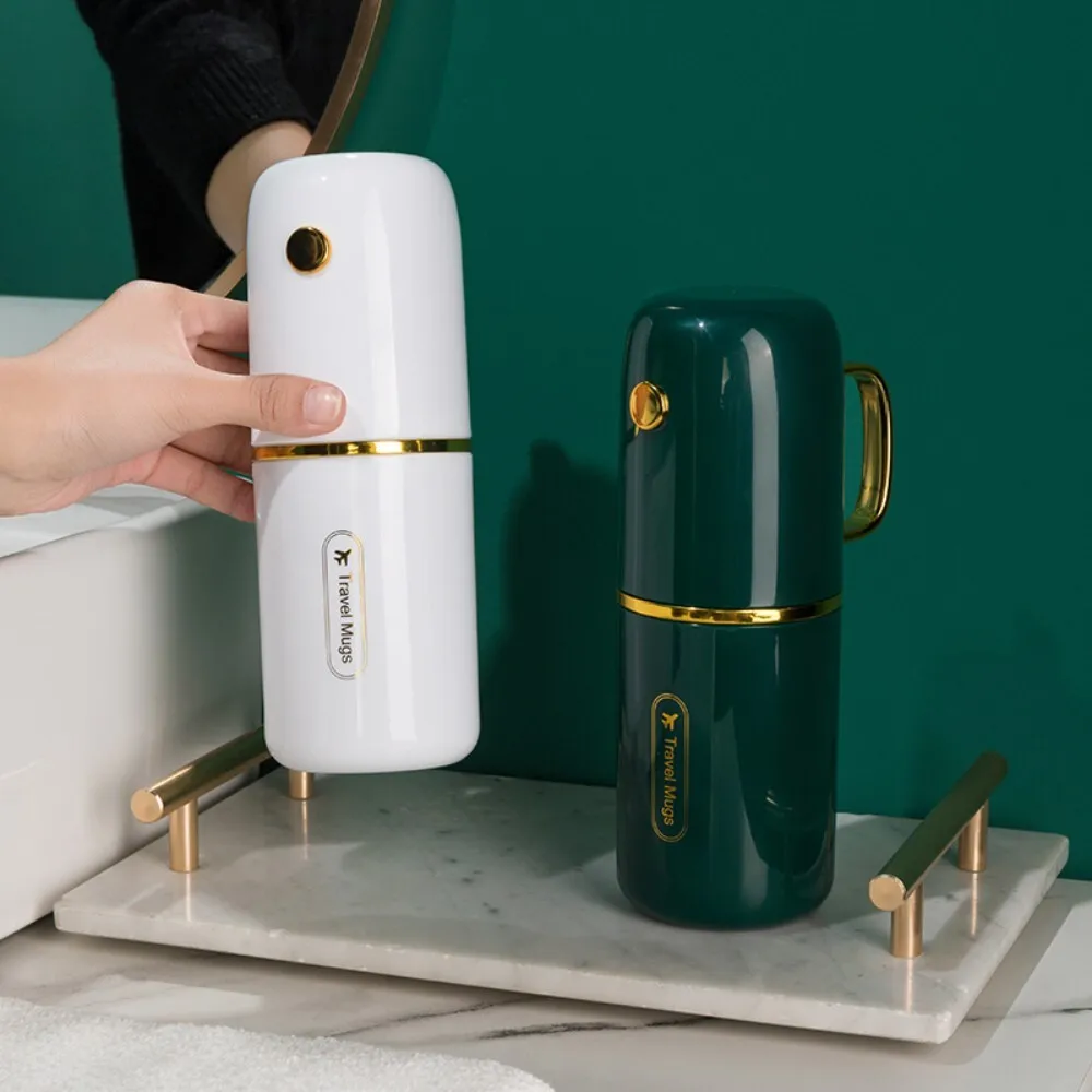 

Портативный дорожный держатель для зубных щеток с чашкой для полоскания рта и хранилищем зубной пасты для организации кемпинга в ванной комнате