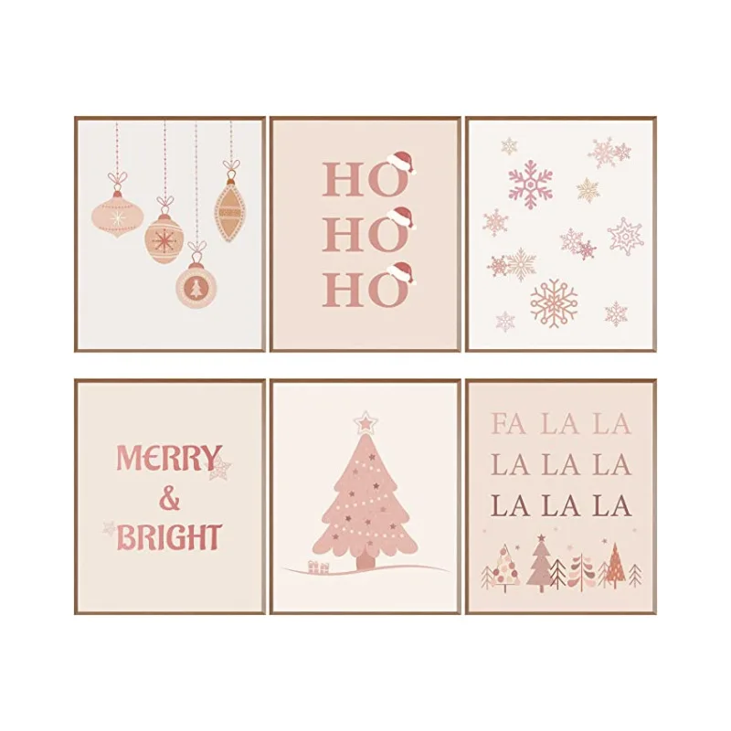 Christmas canvas painting frameless living room bedroom wall art decorative painting