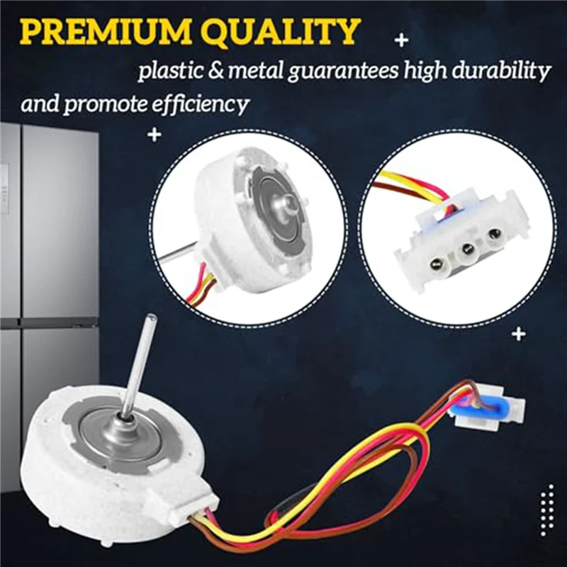 AB45 2X 809069201 AP6041795 محرك مروحة المبخر لفريجيدير، كينمور، إلكترولوكس DGHD2361، 253.70342 4456990، PS11775846