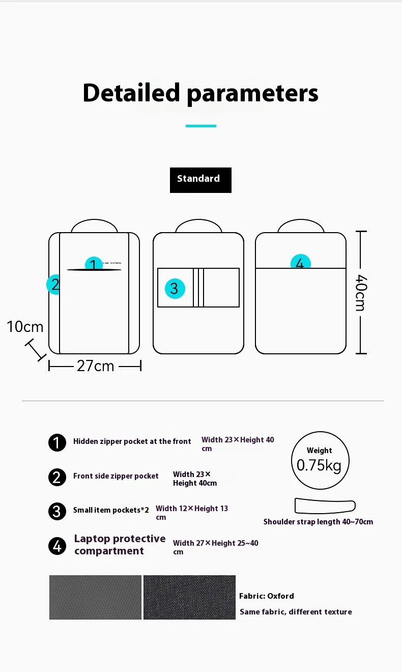 Mark Ryden Computer Backpack High Quality Oxford Cloth Waterproof Business Backpack School Backpacks