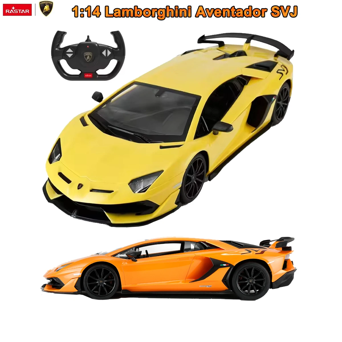 RASTAR Lamborghini Aventador SVJ RC Car 1:14 Remote Control Car Model LED Lights Auto Machine Vehicle Toy Gift For Adults