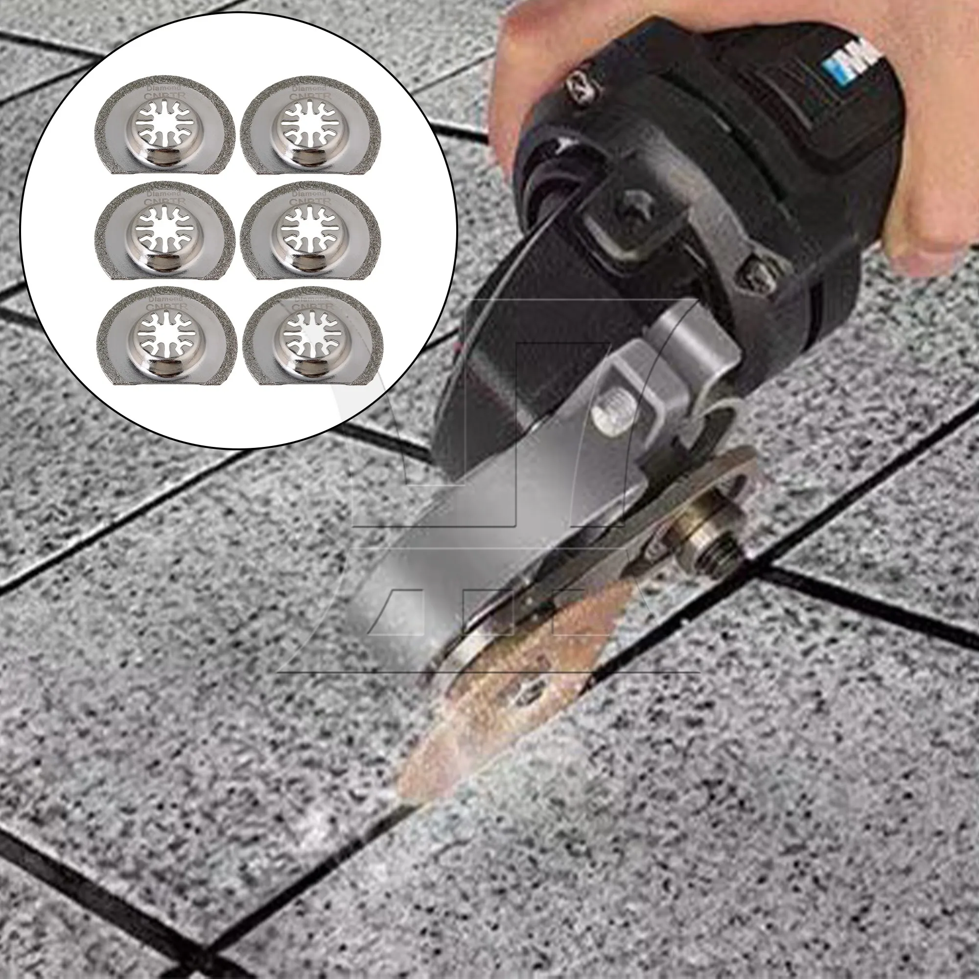 6 Pcs Semi Circular Oscillating Tools 2.48