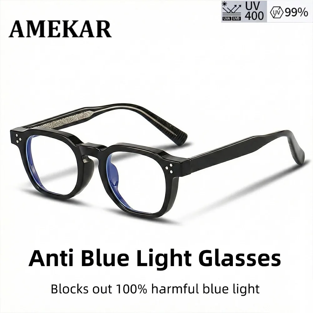 

Модные мужские очки с защитой от синего света для улучшения сна, маленькая квадратная оправа, персонализированный дизайн, солнцезащитные очки для женщин, деловой подарок на фестиваль