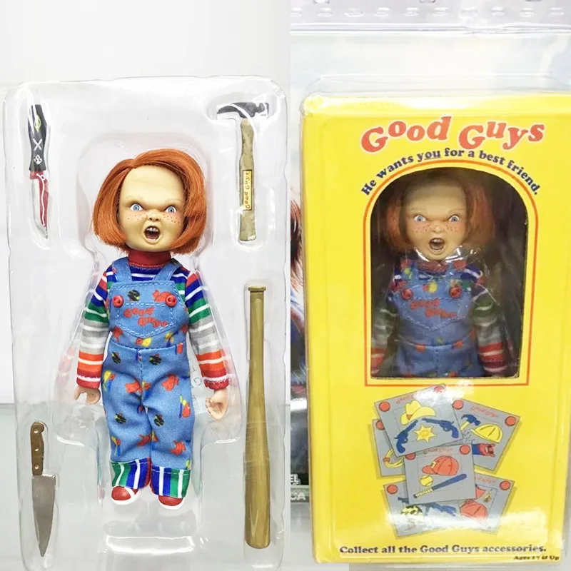 NECA Child's Play Chucky Figure Play Good Guys Anime He Wants You Be A Best Friend Figurine Collection 4