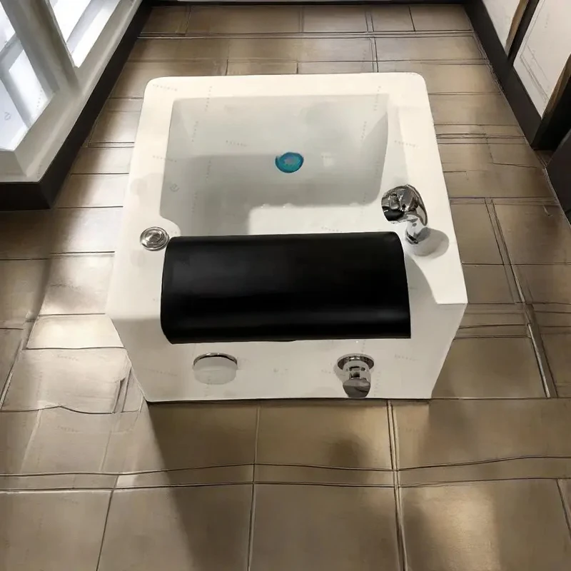 Round / Square Professional Jet Pedicure With 7 Color LED And Acrylic Foot Massage Tub For Salon & Home Spa