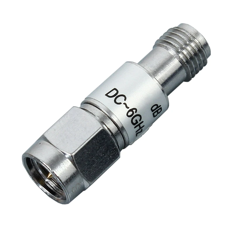 Free shipping 18GHz 2W SMA Male to Female Coa Attenuator 50ohm 8db 10db 20db 30db 40db RF Fixed Connector