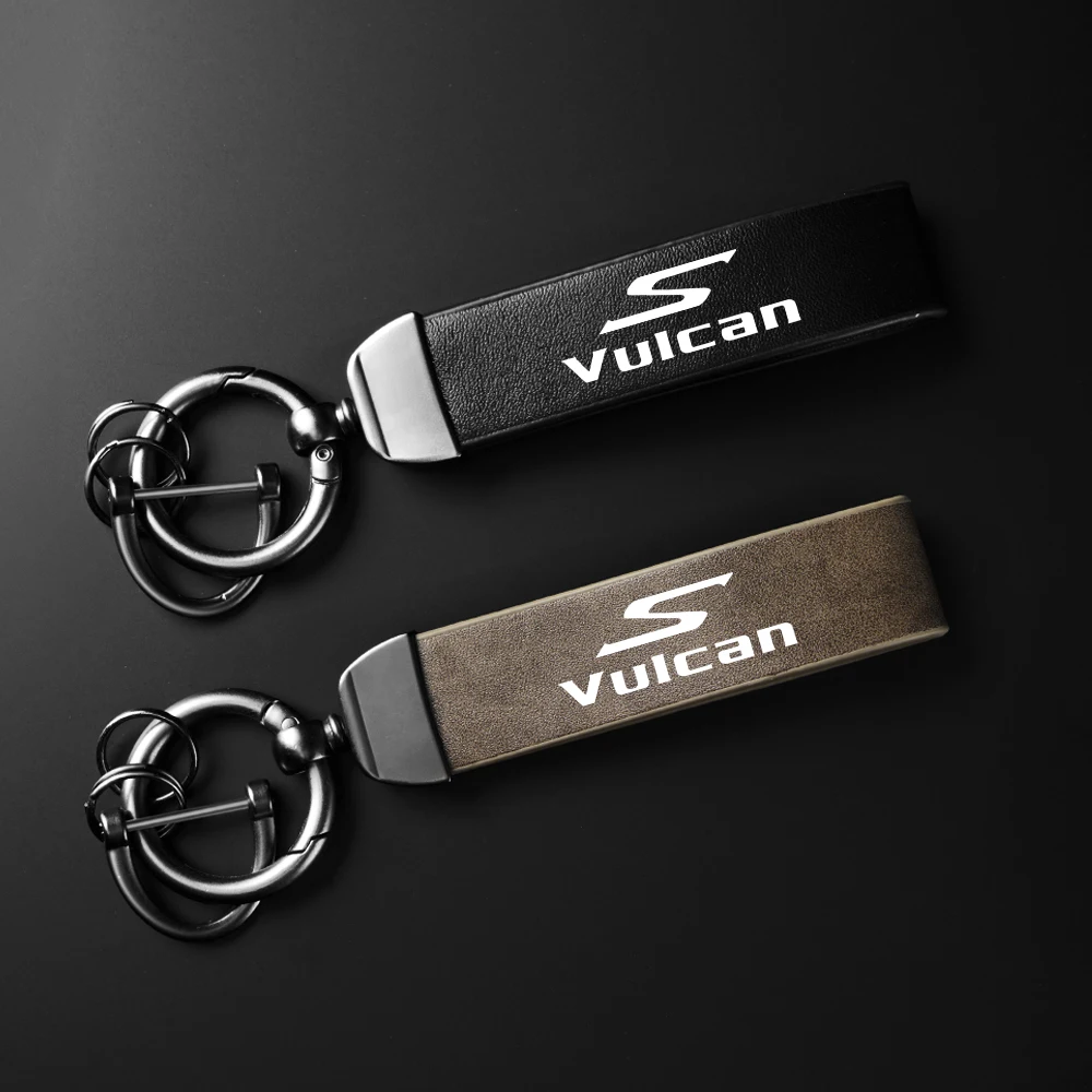 Holder Keyring High-Grade leather Keychain For KAWASAKI Vulcan S VulcanS VN650 2015-2024 2016 Motorcycle Accessories Key chain