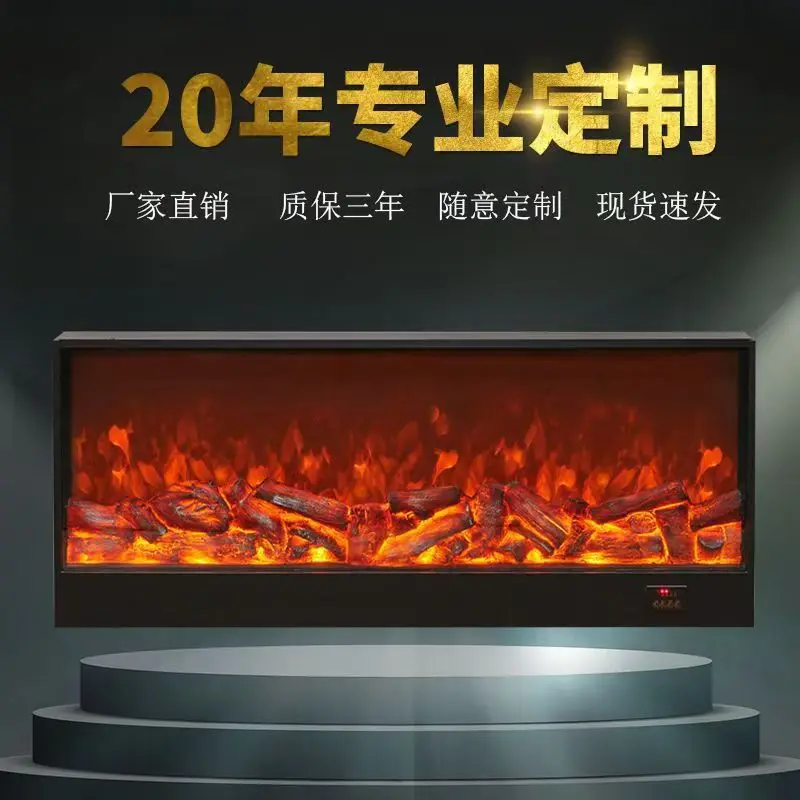 

3D Smart Electric Fireplace for Home with Realistic Flame Effect and Mist Function for Living Room Built-in TV Stand