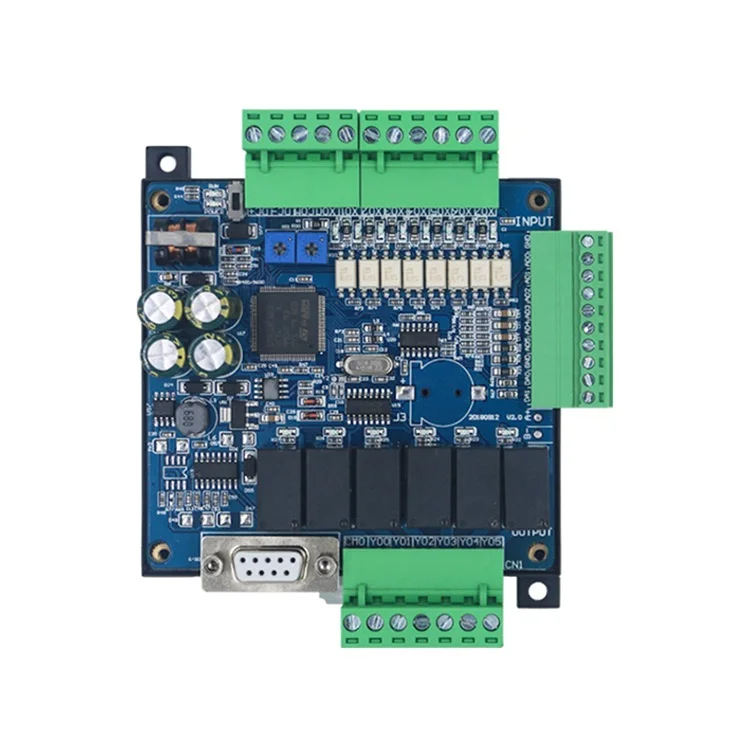 FX3U 14MR 14MT PLC Industrial Control Board 8 In 6 Out Anolog 6AD+2DA Modbus RS485 RTC Shell Protection Relay Transistor board