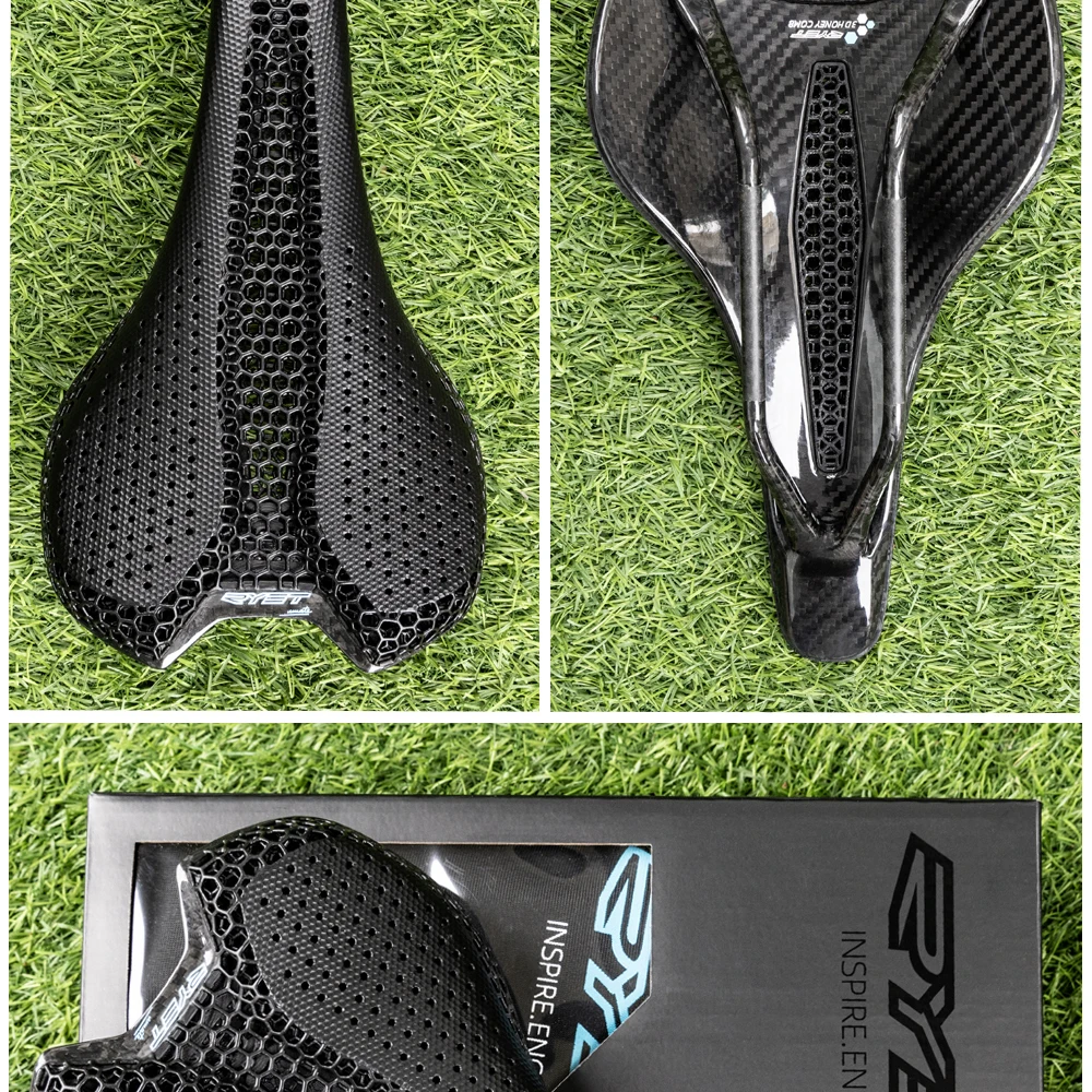 2026RYET Ultra Vollcarbon 3D-Gedruckter Fahrradsattel 145mm 205g 7*9 Hochmodul-Carbonfaser-Basis MTB Mountainbike-Sitz Teile – Detail 33