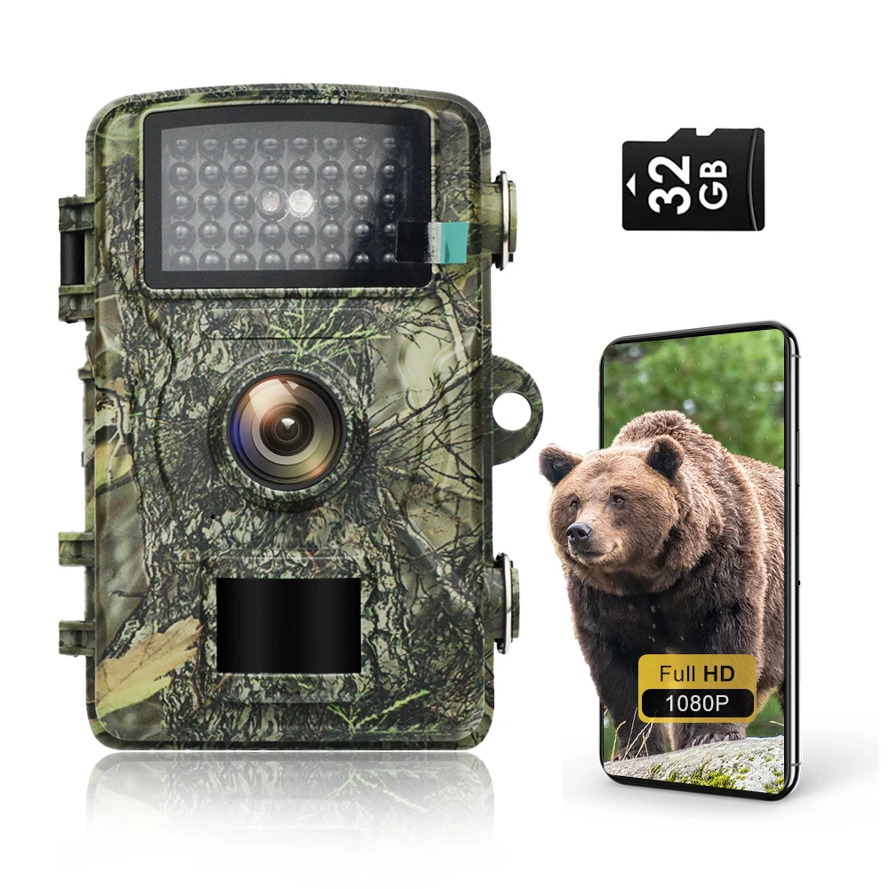 Wildlife camera outdoor 1080P Infrared Night vision Wildlife Tracking Bird Hunting Boar Monitoring Trap Camouflage