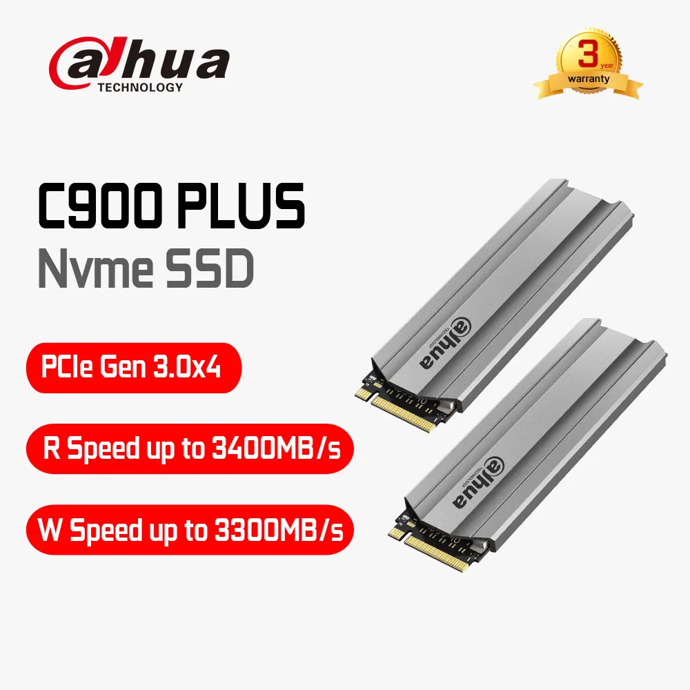 

Dahua C900 PLUS NVMe M.2 2280 SSD PCIe Gen 3.0x4 Internal SSD Hard Disk 256GB 512GB 1TB SSD 3D NAND TLC Solid State Drive Disk