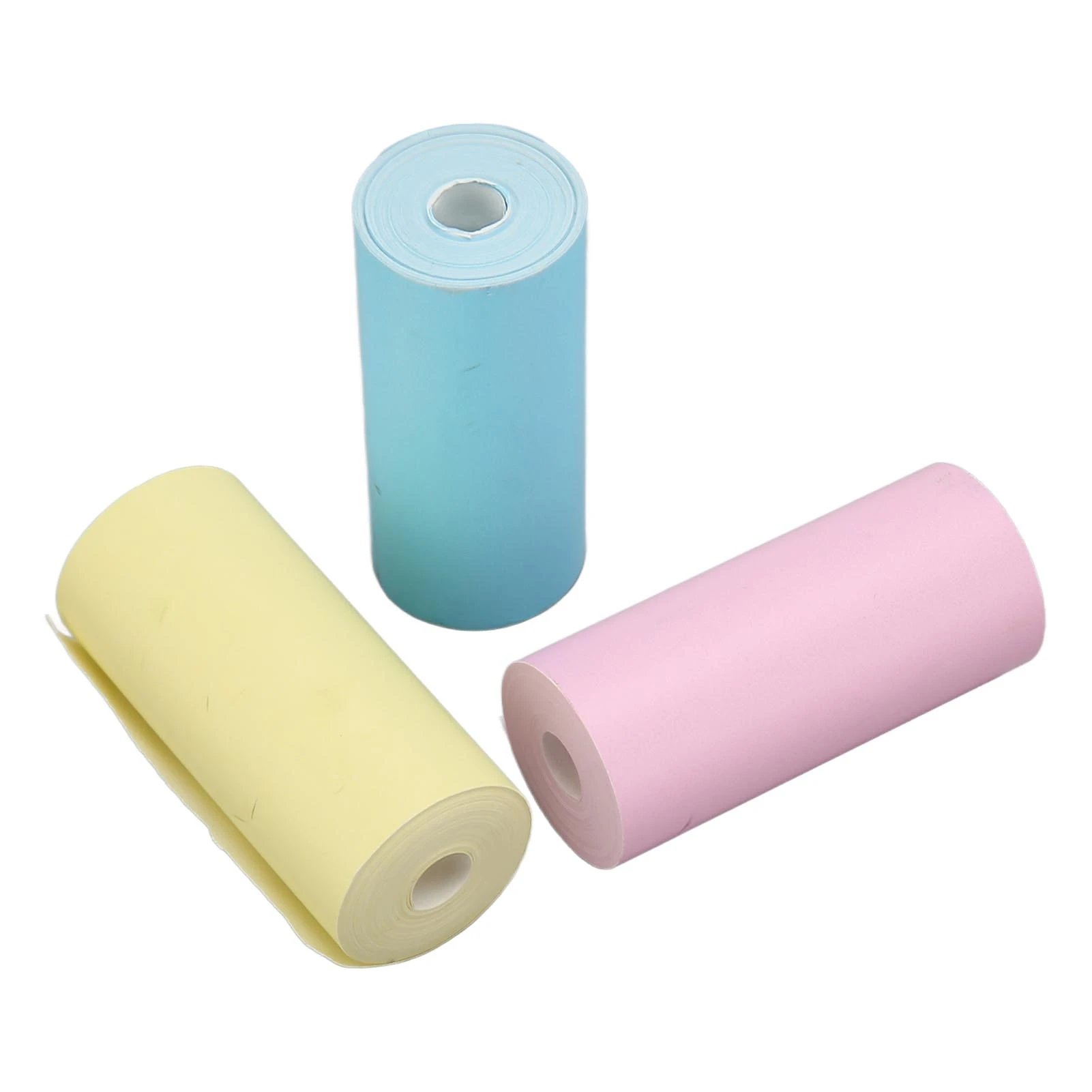 12 Rolls Colorful Mini Printing Paper Versatile DIY Mini Thermal Printer Paper Roll 57x25mm