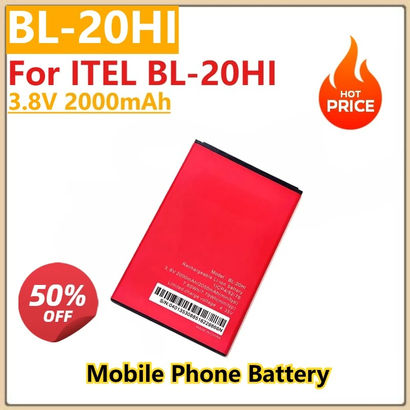 100% New High Quality Mobile Phone Battery For ITEL BL-21BI BL-20EI BL-24EI BL-25BI