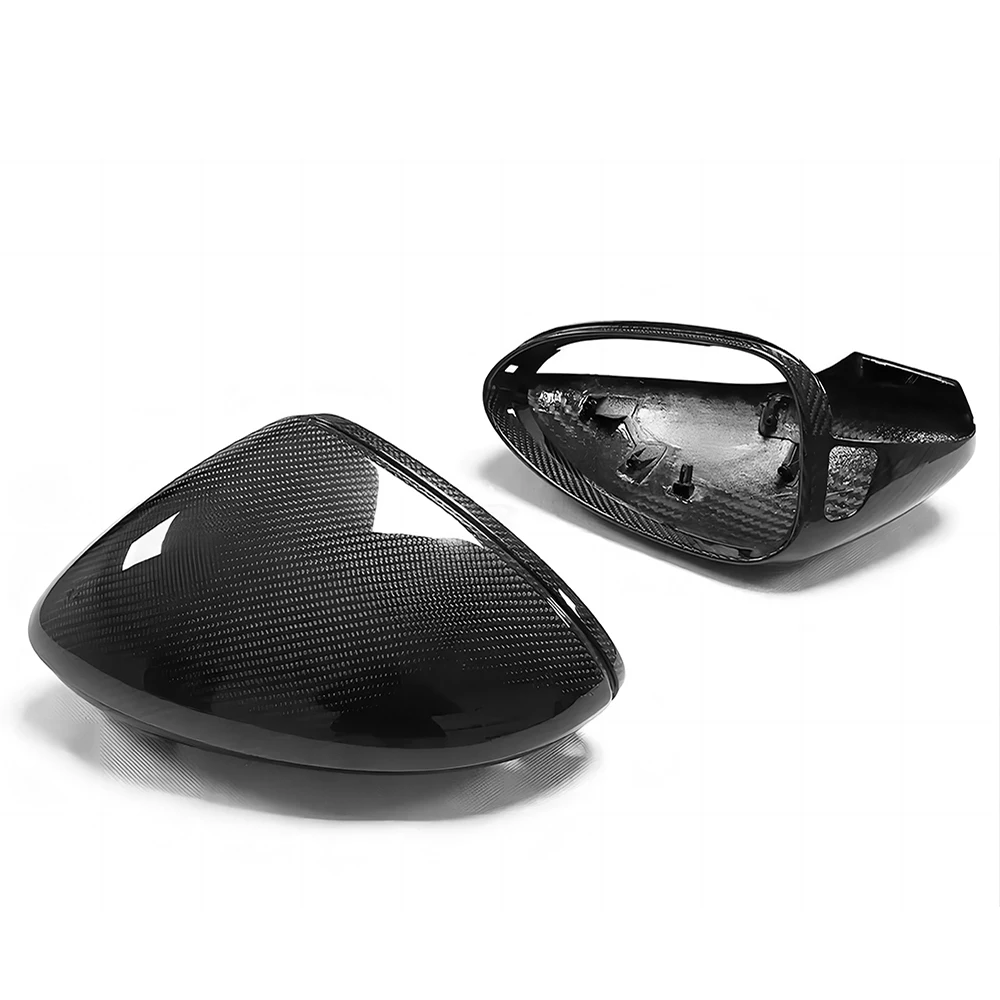 

Replacement Rearview Side Mirror Covers Cap For 17-22 Porsche 971 Panamera 4 4S GTS Turbo S Dry Carbon Fiber Shell