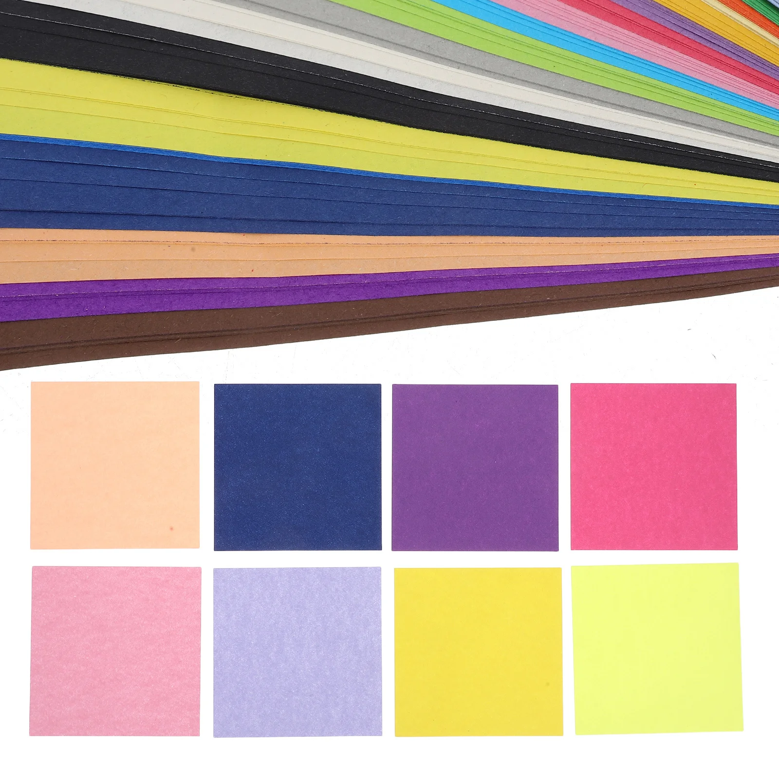 300Pcs Colored Craft Paper Sheets Double Sided Bright Origami Paper for DIY Handicrafts Folding Art Projects Supplies
