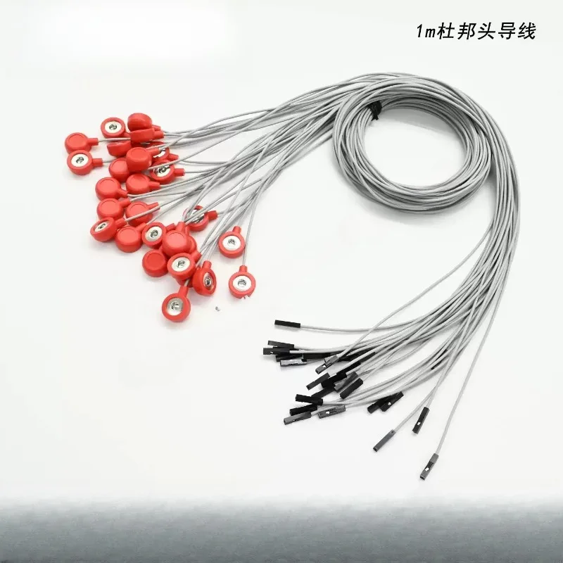 Du‑Pont Header Shielded Acquisition Cable ECG EEG Bio‑Signal Experimental Development Connecting Wire for DIY Research Project