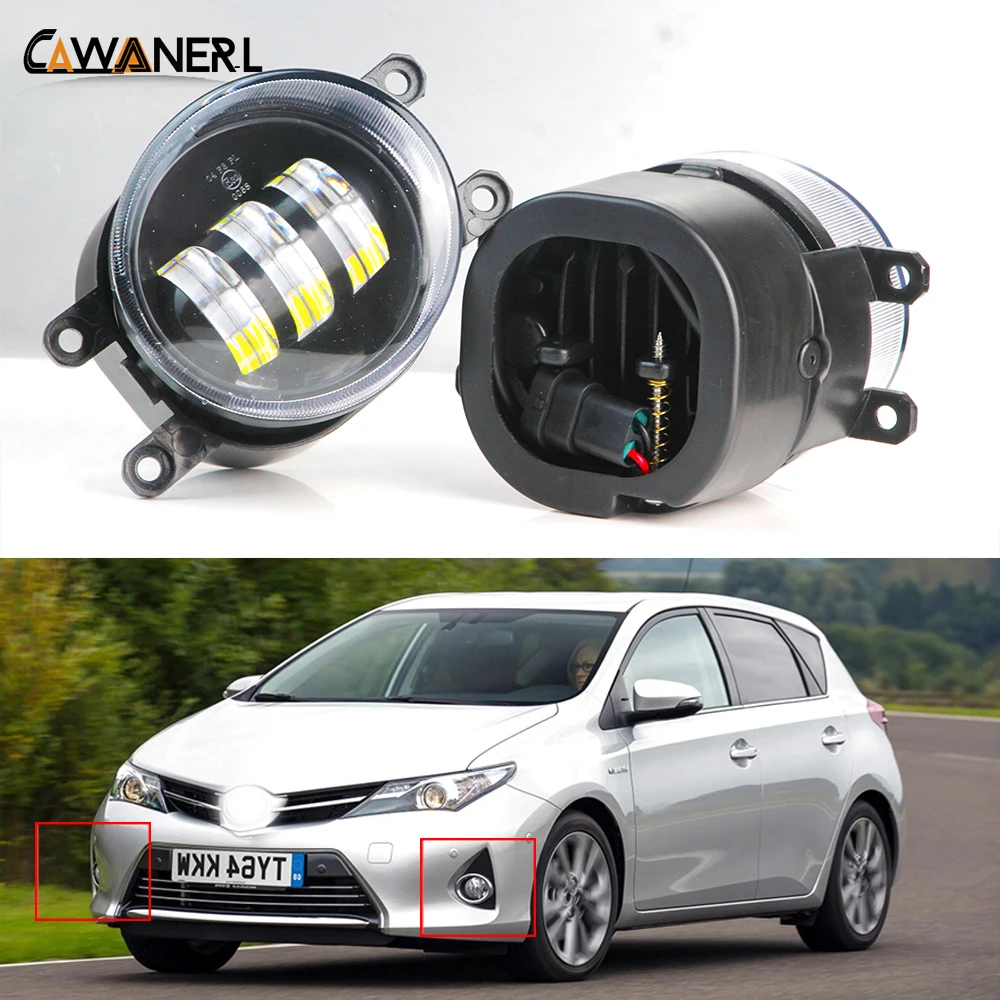 

2 X Upgrade LED Fog Light Assembly For Toyota Auris Blade 2006-2018 30W H11 Car Passenger + Driver Fog Lamp DRL