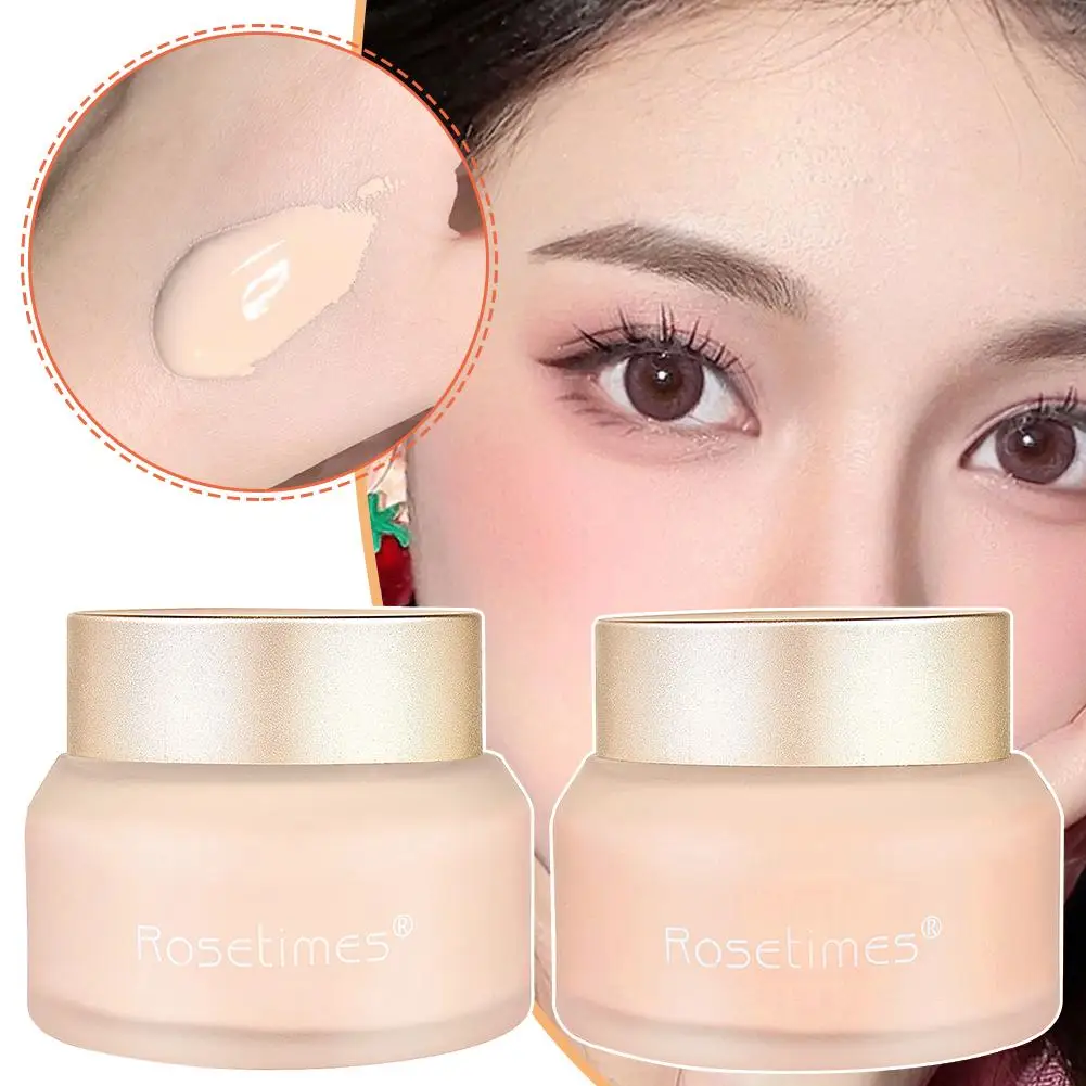 30g Soft Light Foundation Cream Waterproof And Sweat-proof Oil Control Beginners Makeup Face Concealer Moisturizing U9w4