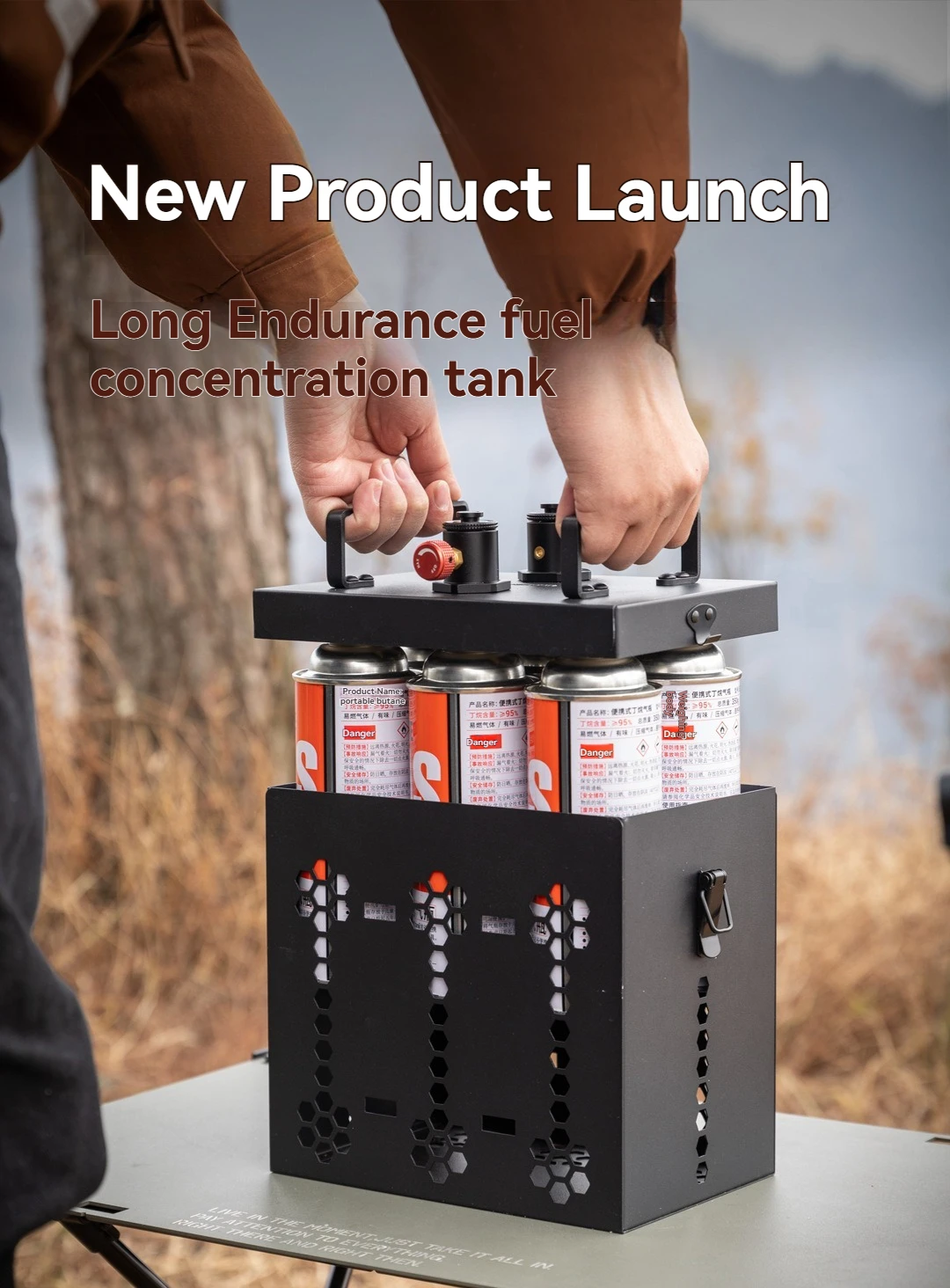 

CAMPINGMOON BKZ63 Six Supply два топлива для хранения кемпинга плита для приготовления пищи на колесах с подогревом большого радиуса действия для хранения