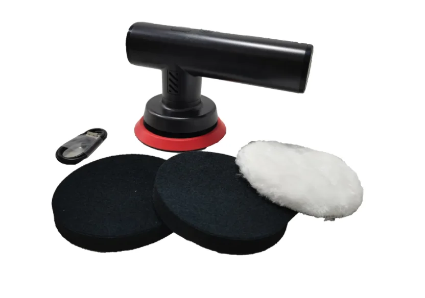 Portable Mini Cordless Car Polisher Machine Electric Power Source with Backing Wool Pad Chargeable