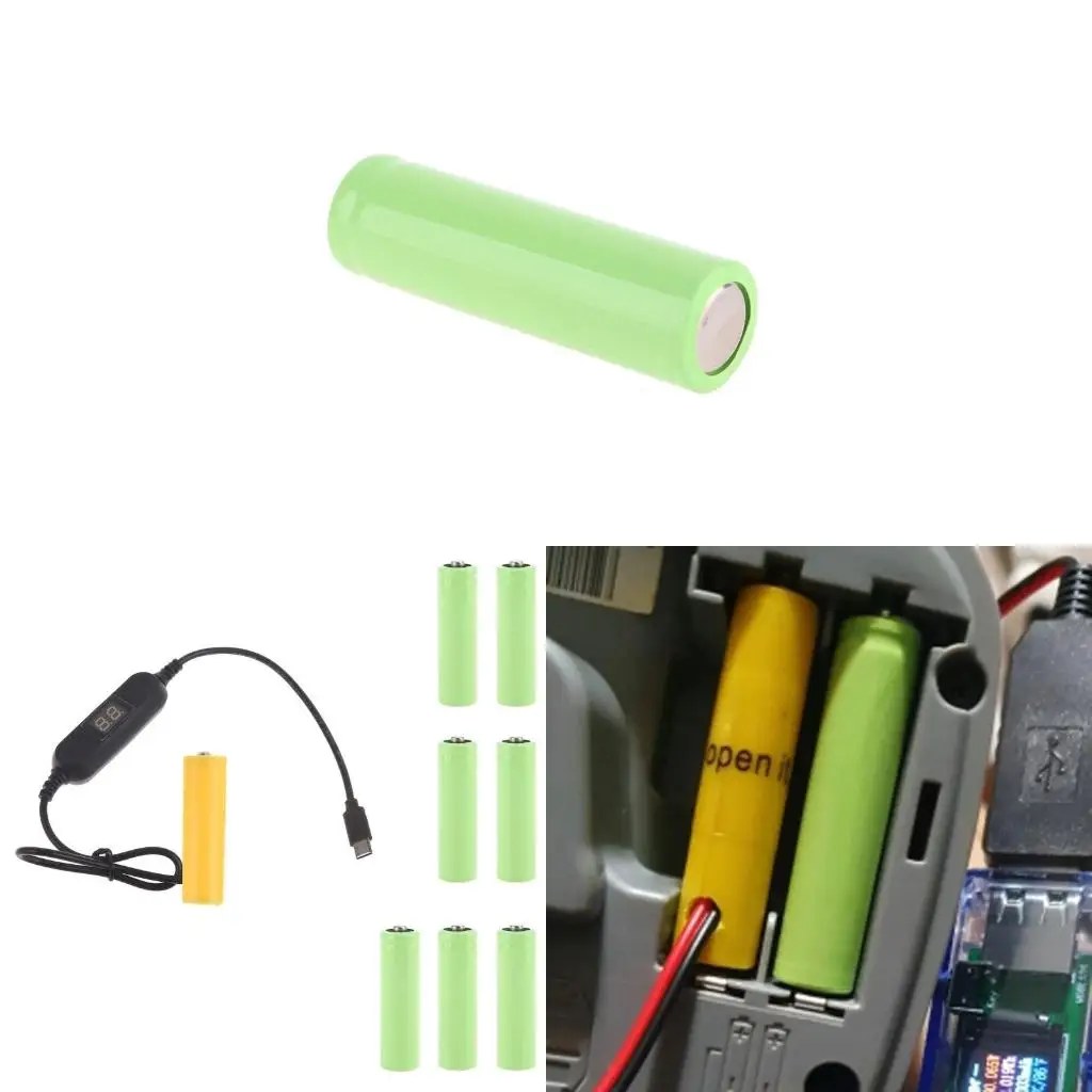 Type-C Power Converter AA Battery Eliminators Replace 1 to 8pcs AA Batteries