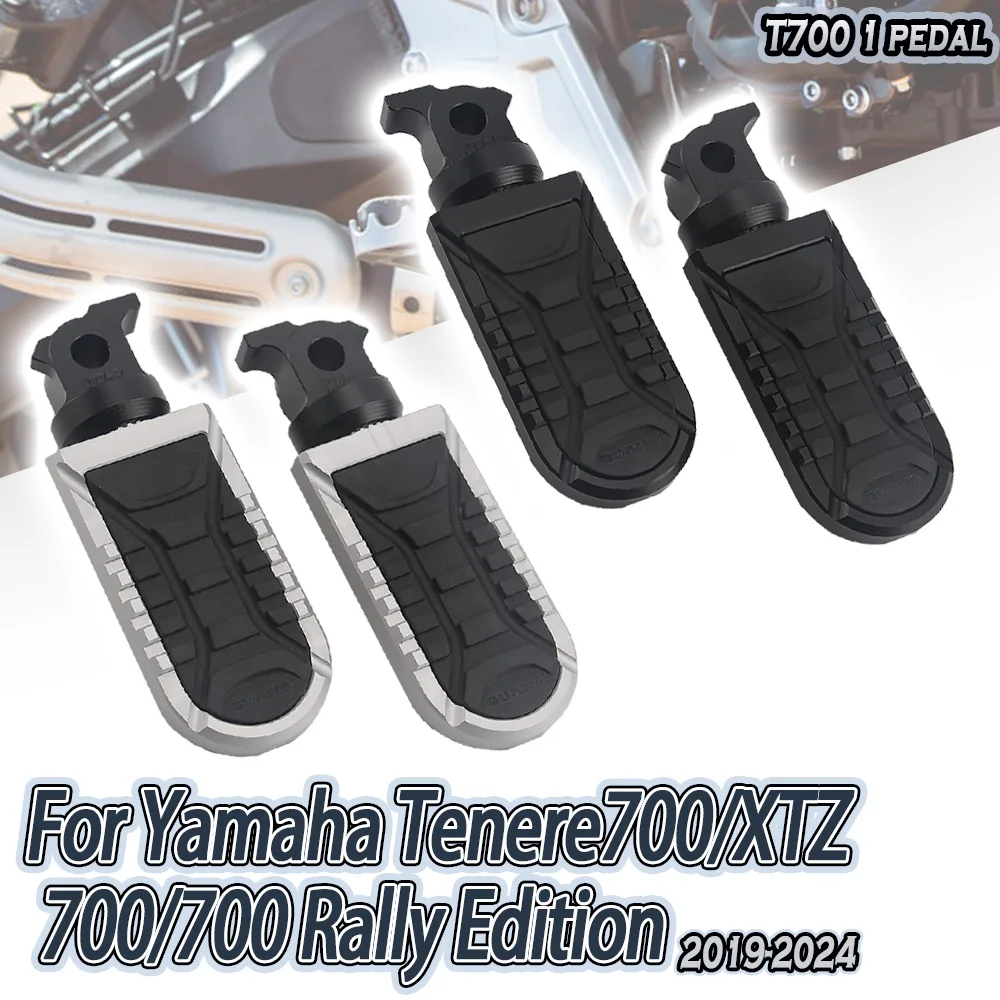 

For YAMAHA Tenere XTZ700 2019 Tenere 700 Rally Edition Motorcycle Accessories Front Footrest 360 Degree Adjustable FootPeg Pedal