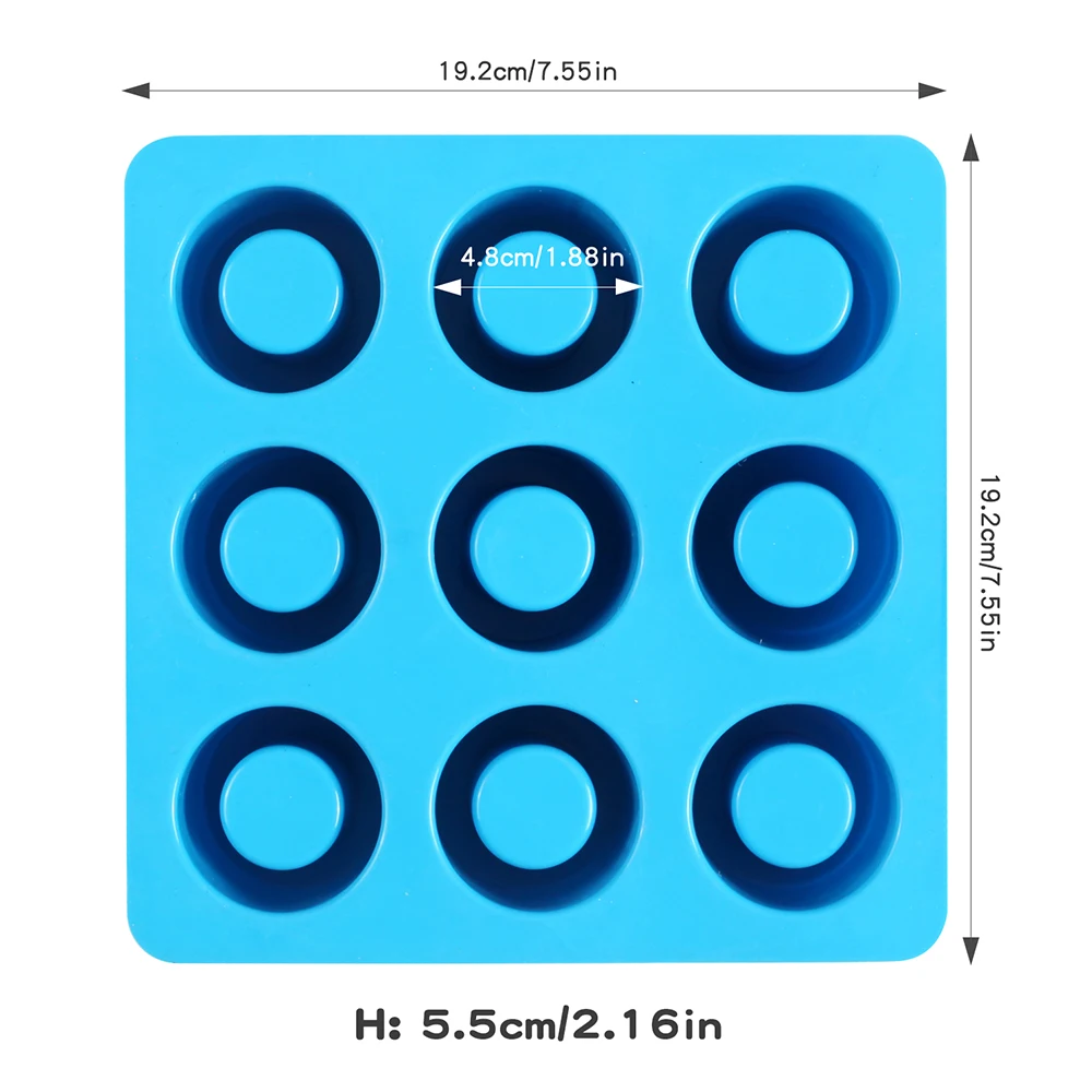 1/3pcs 9-hole round shaped silicone cup, ice glass shaped ice tray, summer ice tray, bar beer using cold drinking tools