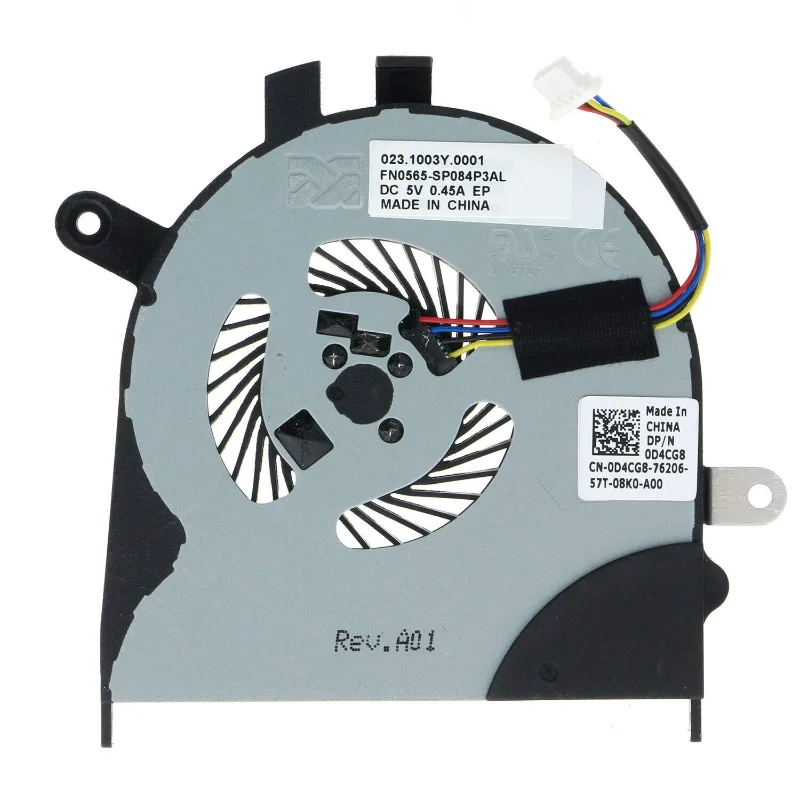 

CPU Cooling Fan for Dell Inspiron 13-7000 13 7353 7359 7453 P57G i7353 i7359 FN0565-SP084P 0D4CG8 023.1003Y.0001