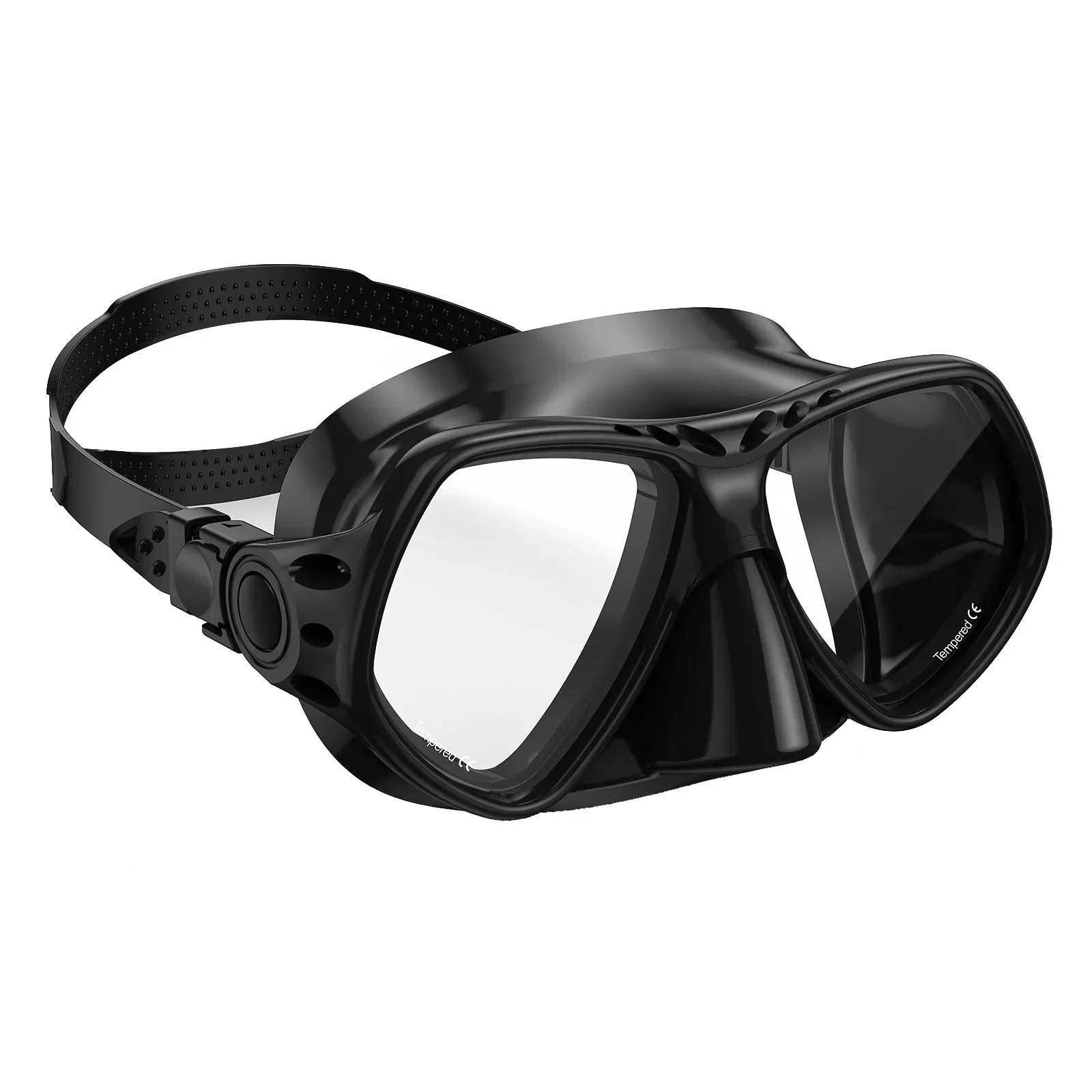 Maschera per immersioni subacquee, ampia maschera per snorkeling con spray antiappannamento, vetro temperato, occhiali per lo snorkeling per adulti e giovani