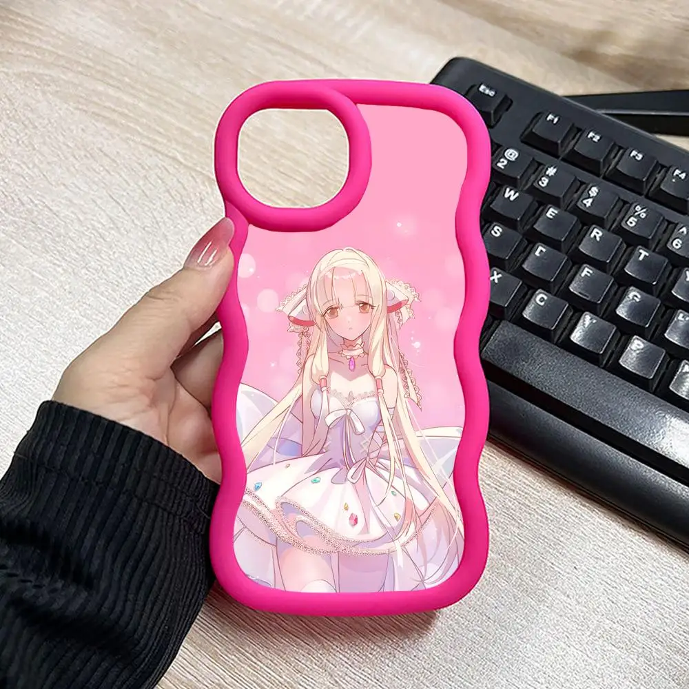 

Anime Chobits Chii Wavy Edge TPU Mobile Phone Case for iPhone 17 16 15 14 13 12 11 Air Pro Max Plus Colorful Cover