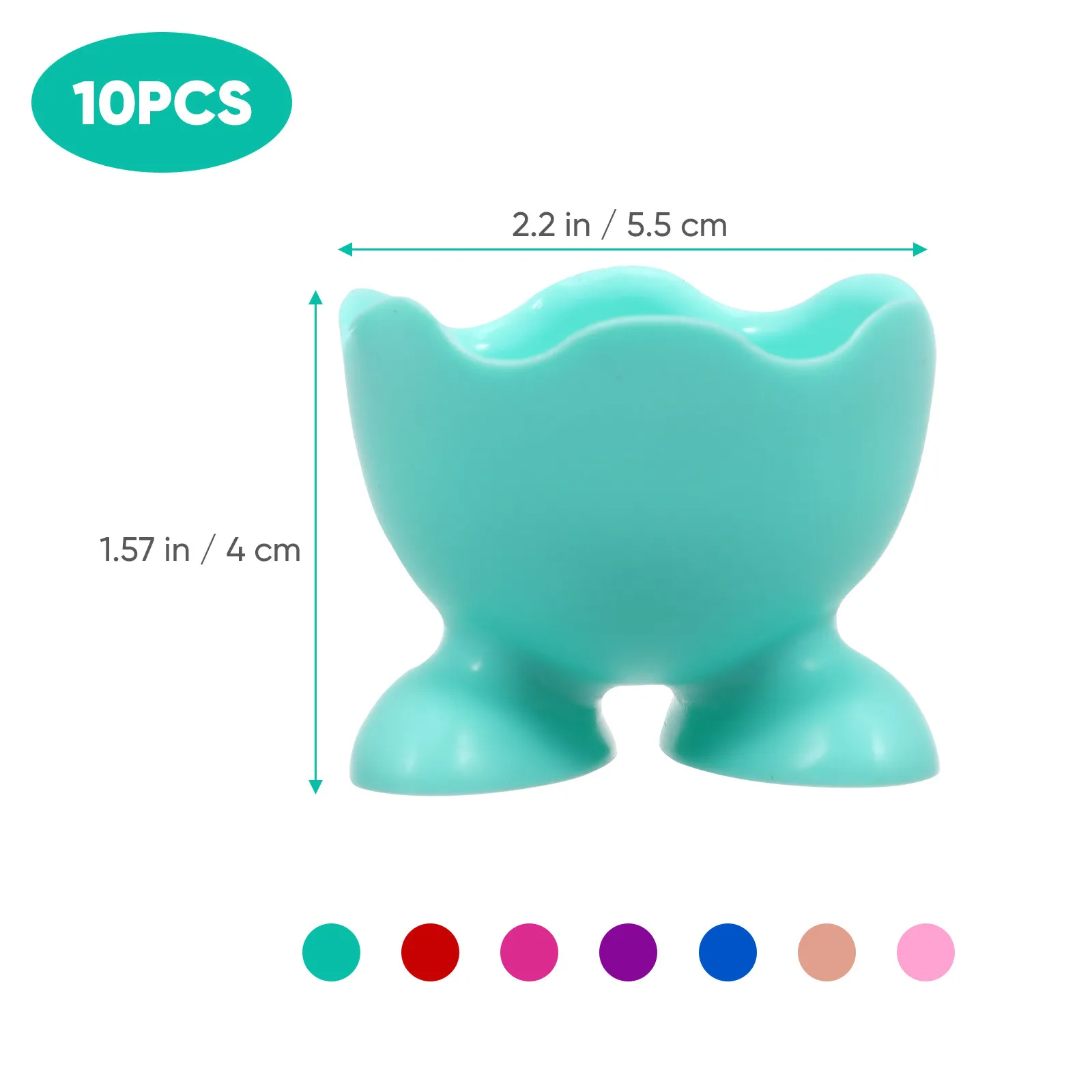 10Pcs Egg Cup Holders Silicone Boiled Egg Cups Microwave Safe Non-Stick Lightweight for Poached Eggs Kitchen