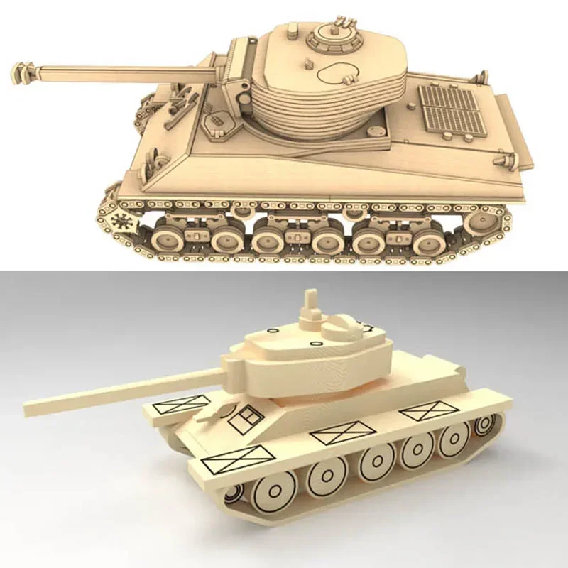 27 Tanks Toy Models Drawings Laser Cutting Puzzles Vector Files Virtual Computer Documents