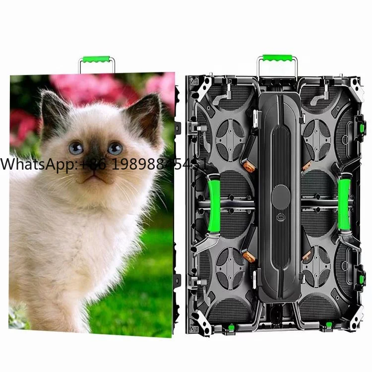 ระบบจอ LED วิดีโอวอลล์ให้เช่ากลางแจ้งแบบครบวงจร P3.91 ขนาด 3x2 เมตร แบบพกพา 500x1000 มม. สำหรับงานปาร์ตี้และเวที