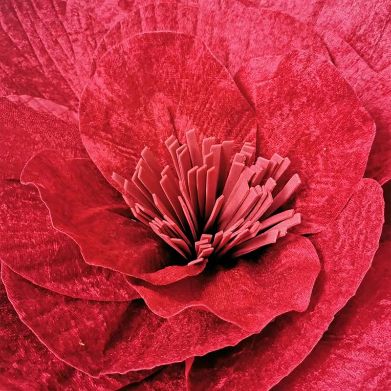 Red Giant Simulation Velvet Peony Flowers, Wedding Window Display, Home Decor, Photography Props, Artificial High Quality