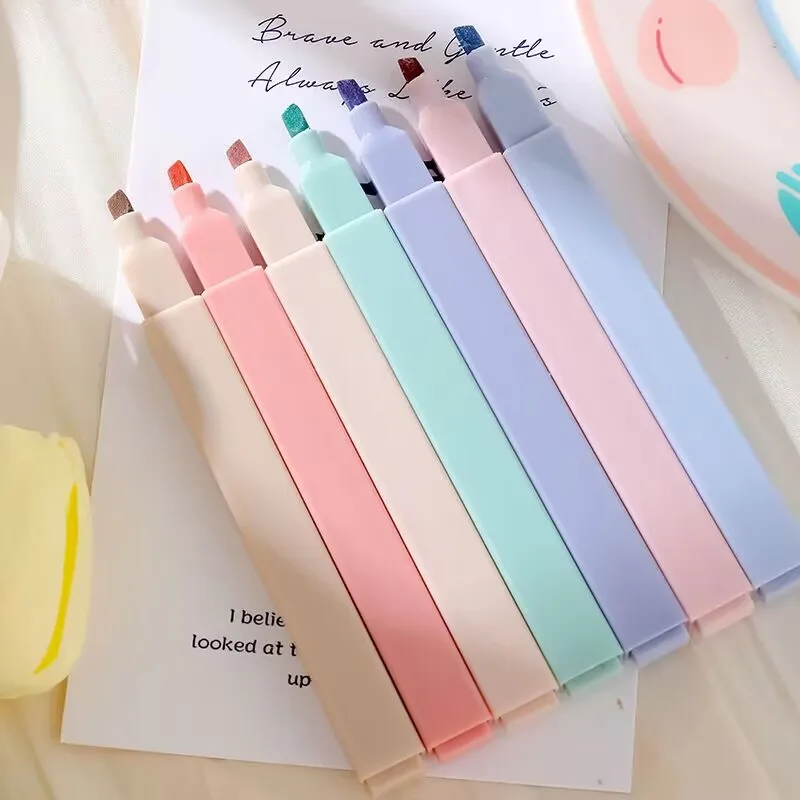 

6pcs/set Pastel Color Highlighter Kawaii Stationery Color Marker School Supplies Student Marker Highlighter Japanese Stationery