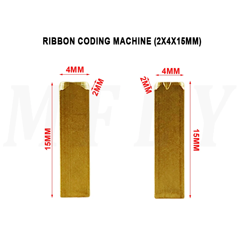 Imagem -05 - Máquina de Escrever de Metal para Máquina de Codificação Hot Stamping Letras e Números Cobre Data Impressora de Código 2*4*15 mm