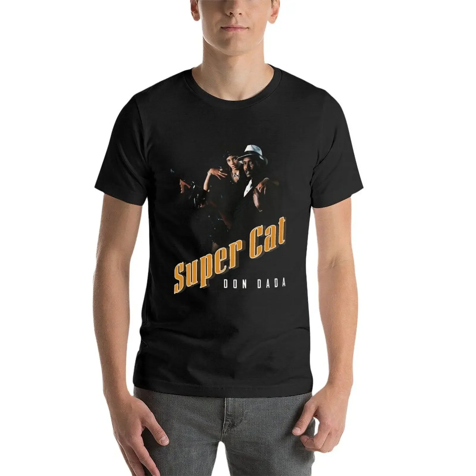 T-shirt à manches courtes Super Cat Don Dada pour hommes, sweat-shirt imprimé animal pour garçons, PO gy