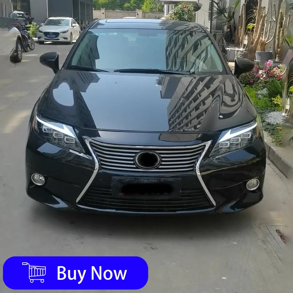 For Lexus ES 200 260 300 2013-2014 LED Car Headlight Assembly Upgrade High-Quality Dynamic Triple Lens Tool Accessories