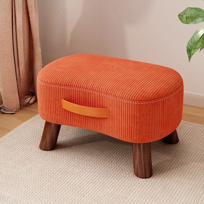 

Small Home stool Simple shoe changing Living room sofa Foot stool Soft bag modern bancos para sentarse Interior furniture