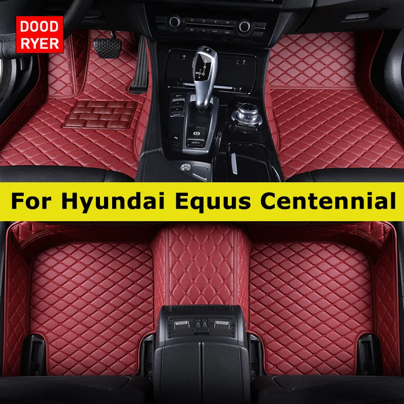 DOODRYER Custom Car Floor Mats For Hyundai Equus Centennial 2009-2023 Auto Carpets Foot Coche Accessorie