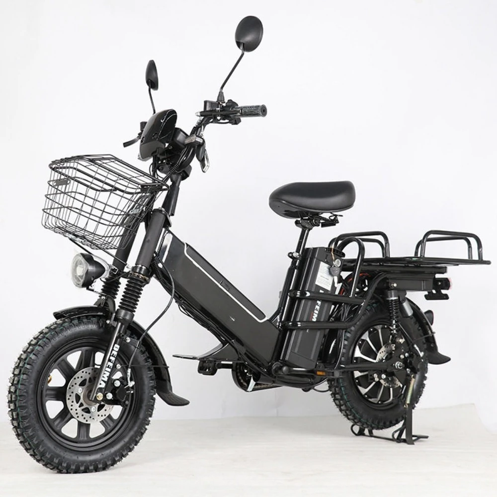 Upgraded Monster Ebike Dual Battery Customizable 60V 1000w 16 * 3.0 Tire Disc Brake Absorption Electric Bike Bicycle City Food