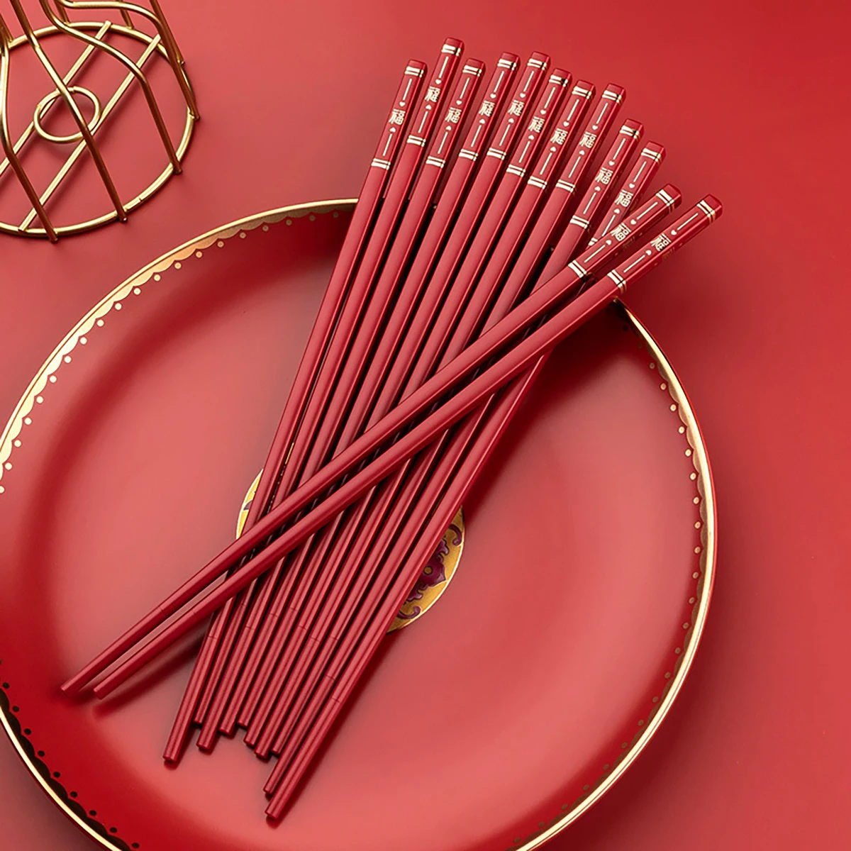 5 Pair Stainless Steel Chopsticks Household Long Chopsticks Non-slip Chinese Chopsticks Tableware Kitchen Tools Tableware