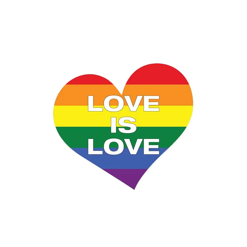 Love is not about gender, gender, color design, car windows, bumpers, motorcycle accessories, decoration, vinyl car stickers