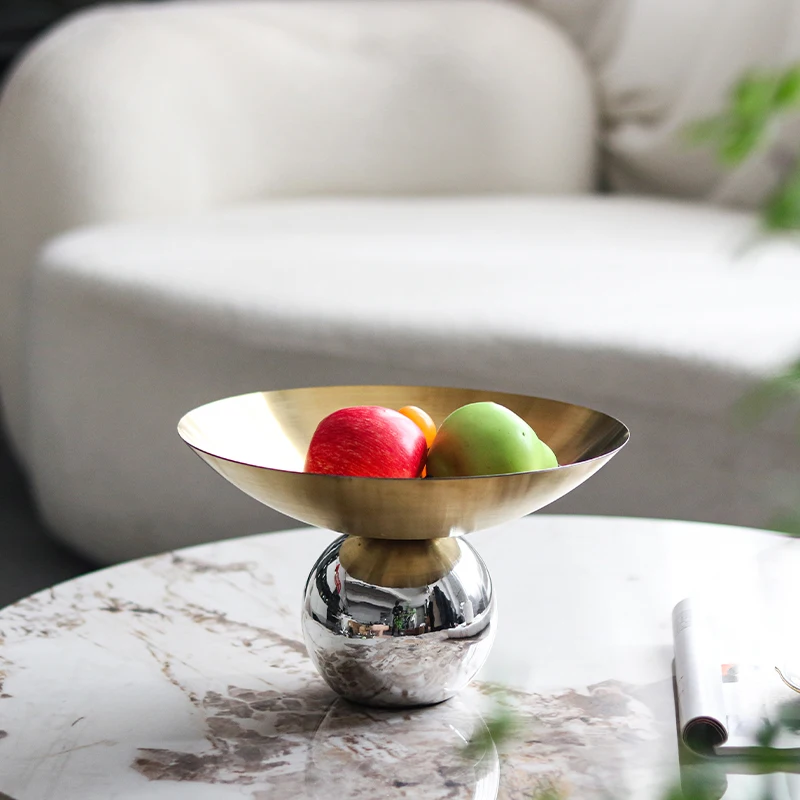 

Metal fruit tray with decorative texture design for trays